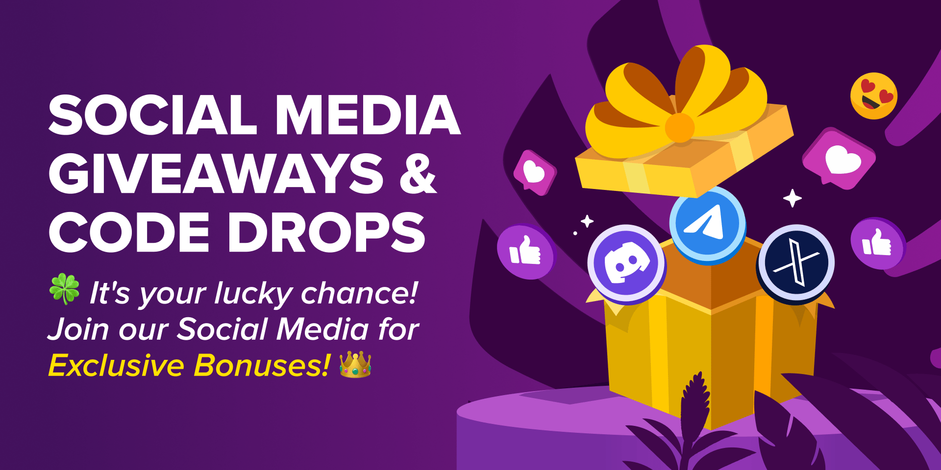 Promotion Social Media Promos -  Exclusive Rewards & Giveaways