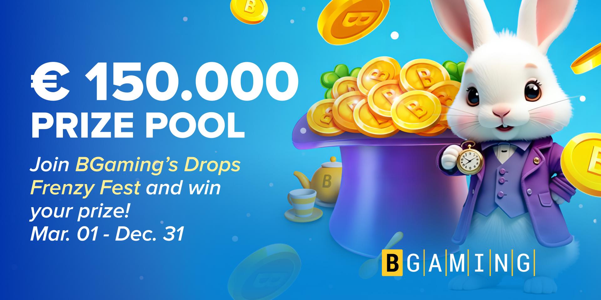 Promotion Bgaming Drops Frenzy Fest - €150,000 in Rewards